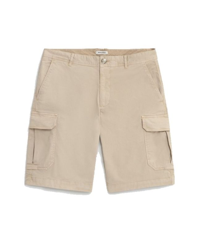 Spezial Madrid Woolrich Stretch Cotton Cargo Shorts Oak