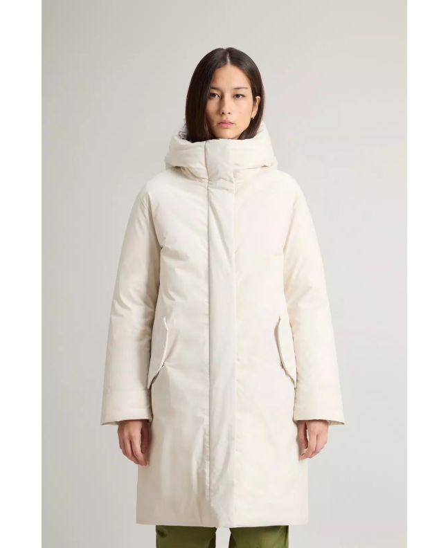 Spezial Madrid Woolrich W´s Luxury Cocoon Parka Milky Cream