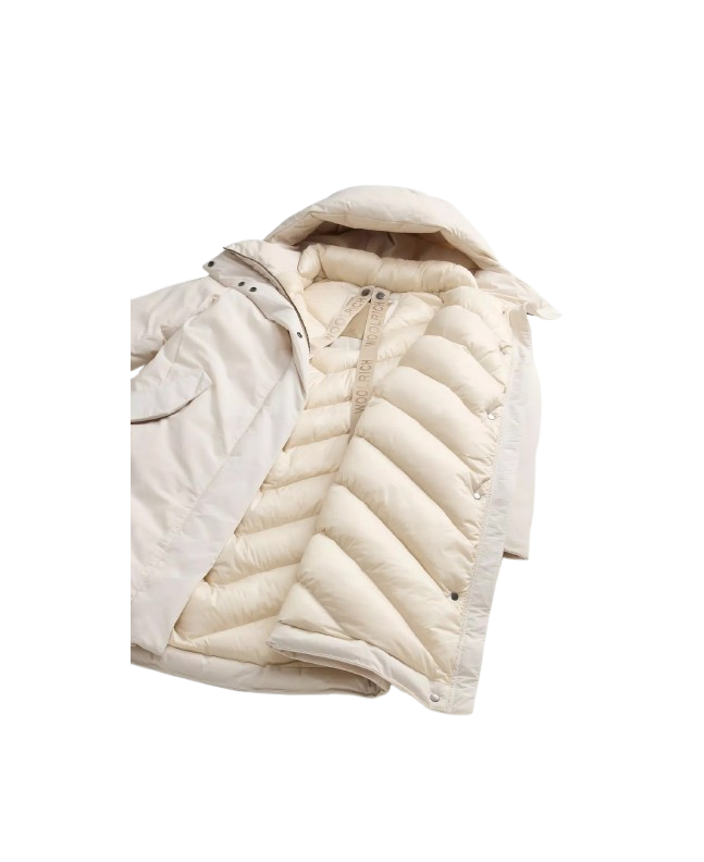 Spezial Madrid Woolrich W´s Luxury Cocoon Parka Milky Cream