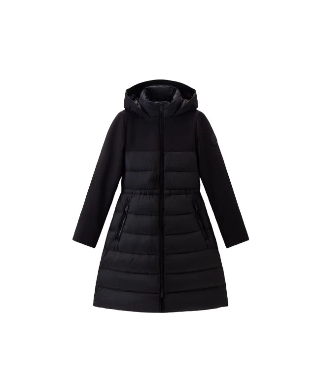 spezial madrid Woolrich W´s Tech Softshell Hybrid Padded Parka Black