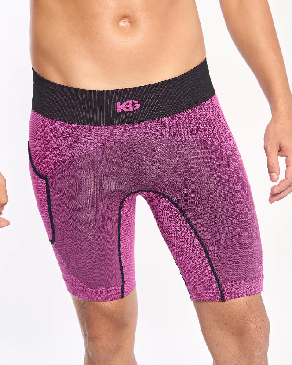 sport hg ARDEN Malla corta con fibra de carbono fucsia