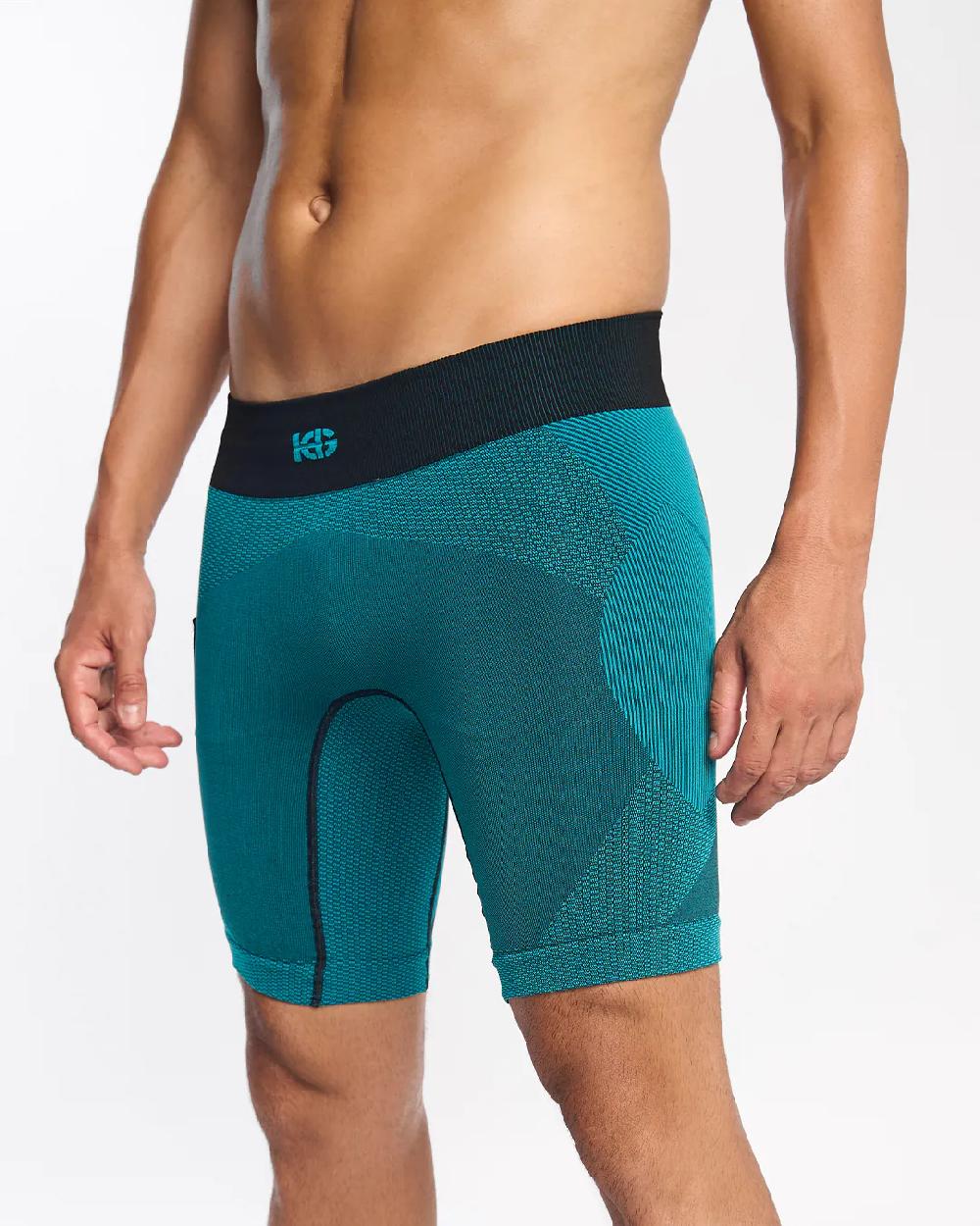 sport hg ARDEN Malla corta con fibra de carbono turquesa