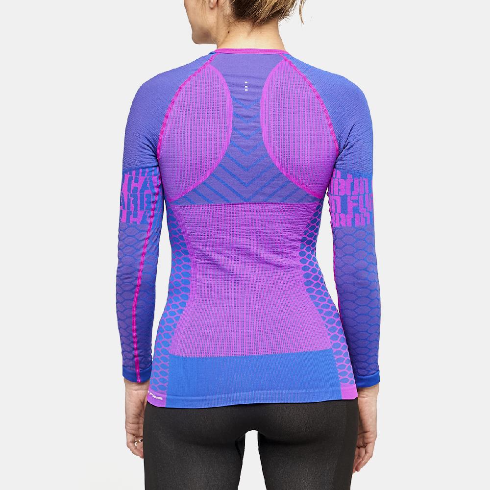 Sport Hg C-FURY Camiseta Femenina De Manga Larga Con Fibra De Carbono Azul