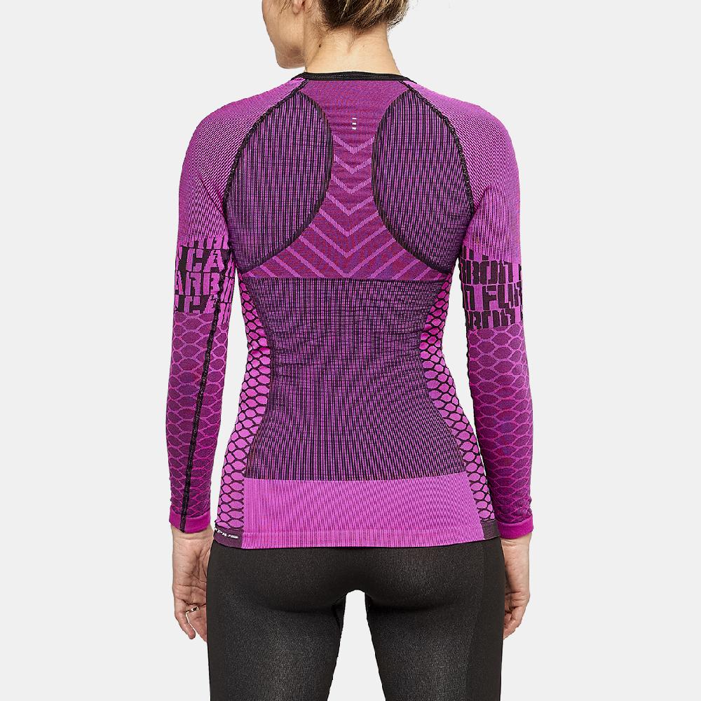 Sport Hg C-FURY Camiseta Femenina De Manga Larga Con Fibra De Carbono Fucsia