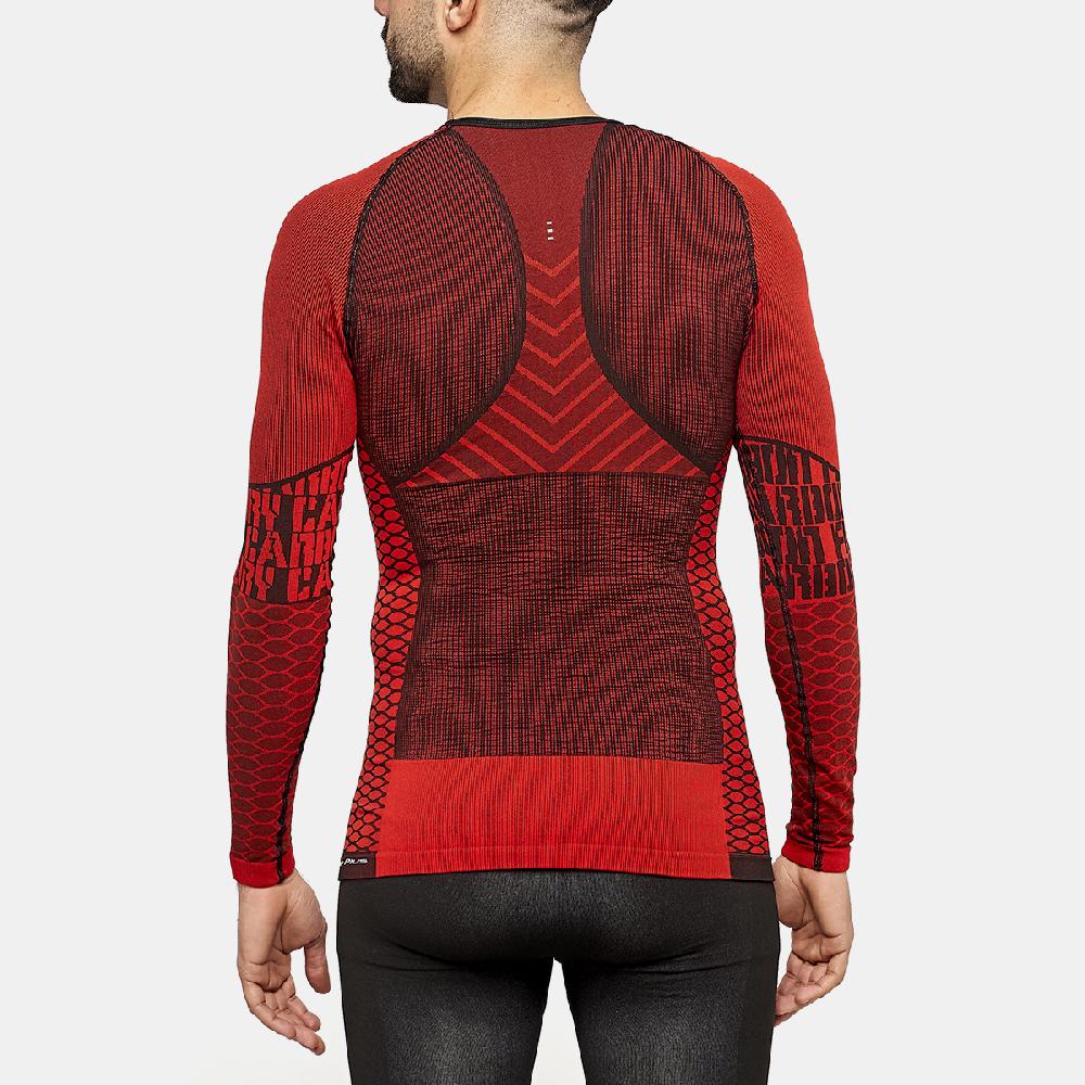 Sport Hg C-FURY Camiseta Masculina De Manga Larga Con Fibra De Carbono Rojo