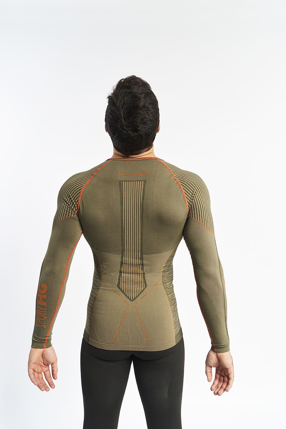 Sport Hg C-XTREM Camiseta Masculina De Manga Larga Con Fibra De Carbono Arena