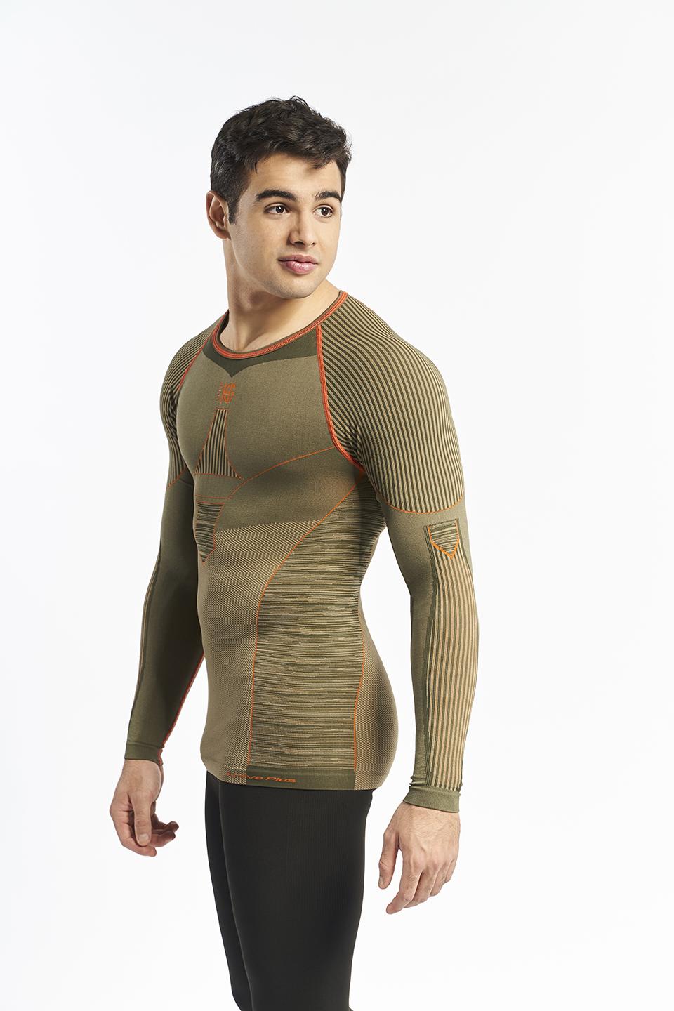 Sport Hg C-XTREM Camiseta Masculina De Manga Larga Con Fibra De Carbono Arena