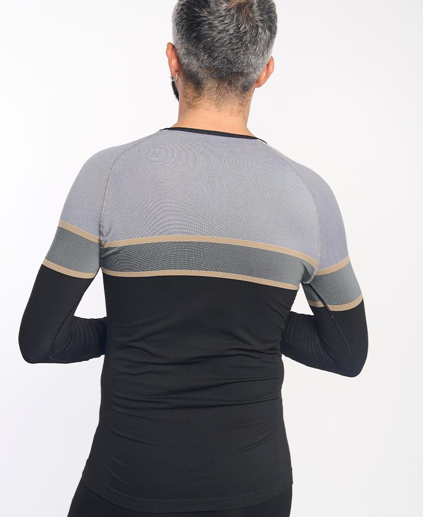 Sport Hg DACTYL Camiseta De Manga Larga Negra Y Gris