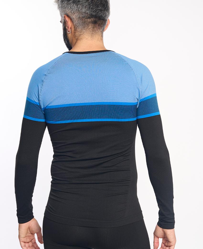 Sport Hg DACTYL Camiseta De Manga Larga Negro Y Azul