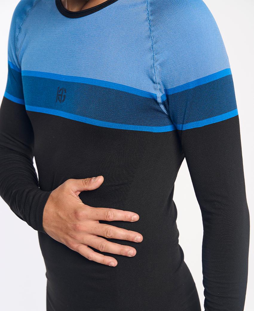 Sport Hg DACTYL Camiseta De Manga Larga Negro Y Azul