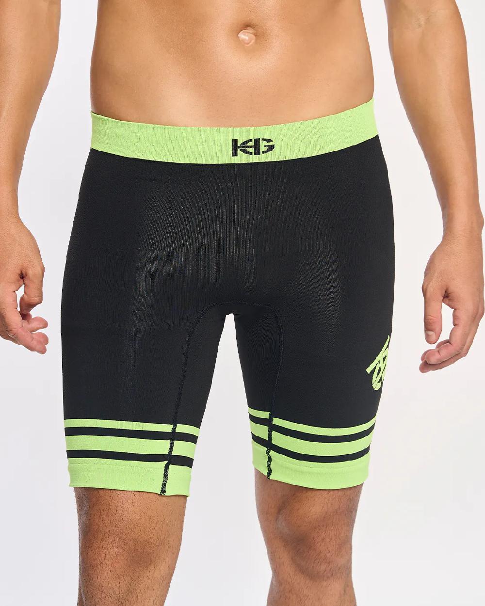 sport hg DALES 2.0 Malla corta con fibra de carbono amarillo