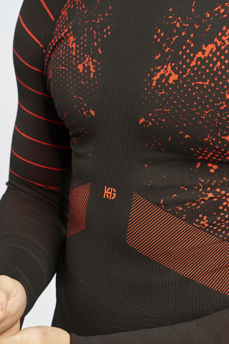 Sport Hg JET Camiseta Masculina De Manga Larga Con Fibra De Carbono Naranja