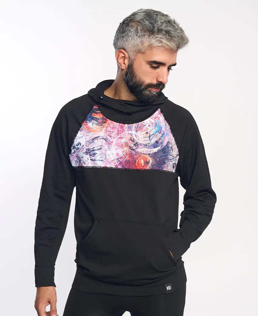 sport hg KONG Sudadera técnica estampada con capucha