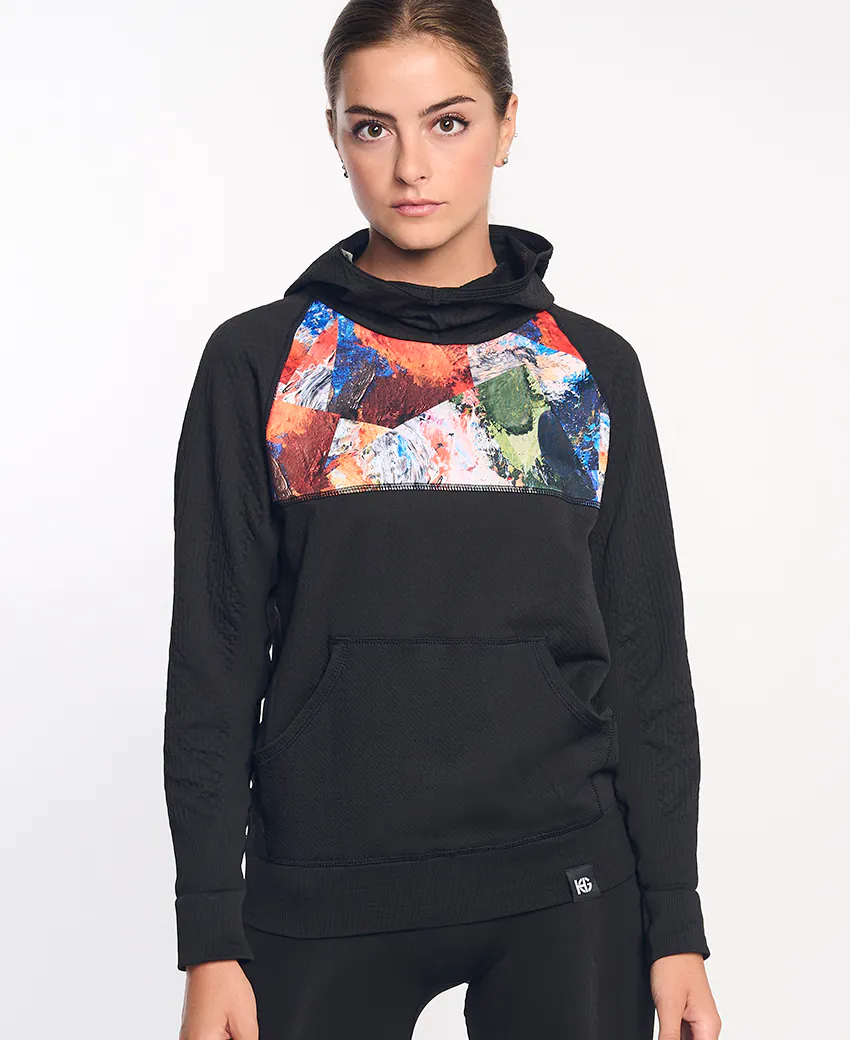 sport hg KONG Sudadera técnica estampada con capucha