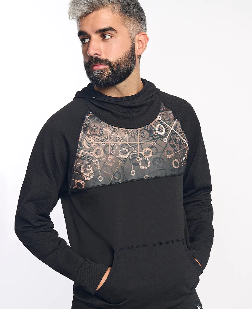 sport hg KONG Sudadera técnica estampada con capucha