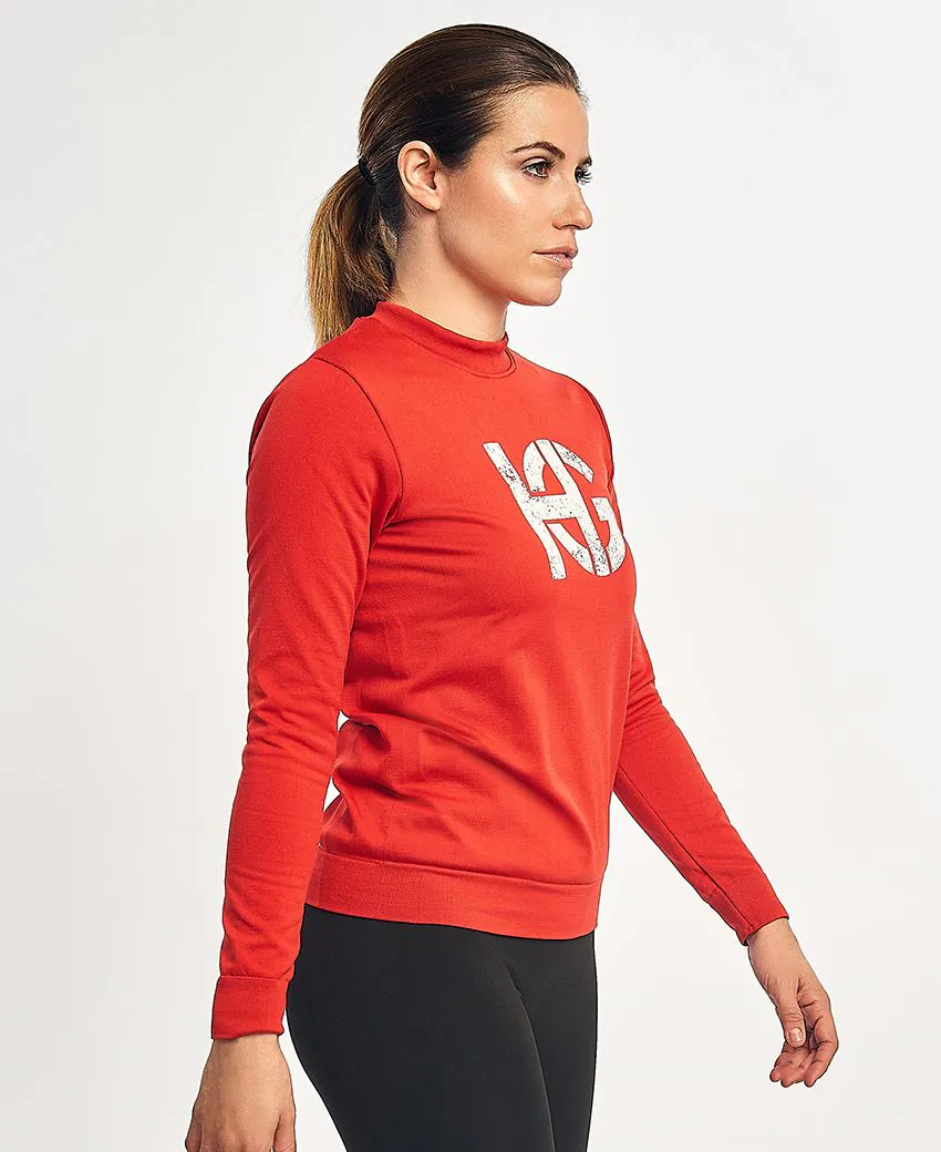 sport hg LOBBY UNISEX Sudadera técnica de segunda capa roja