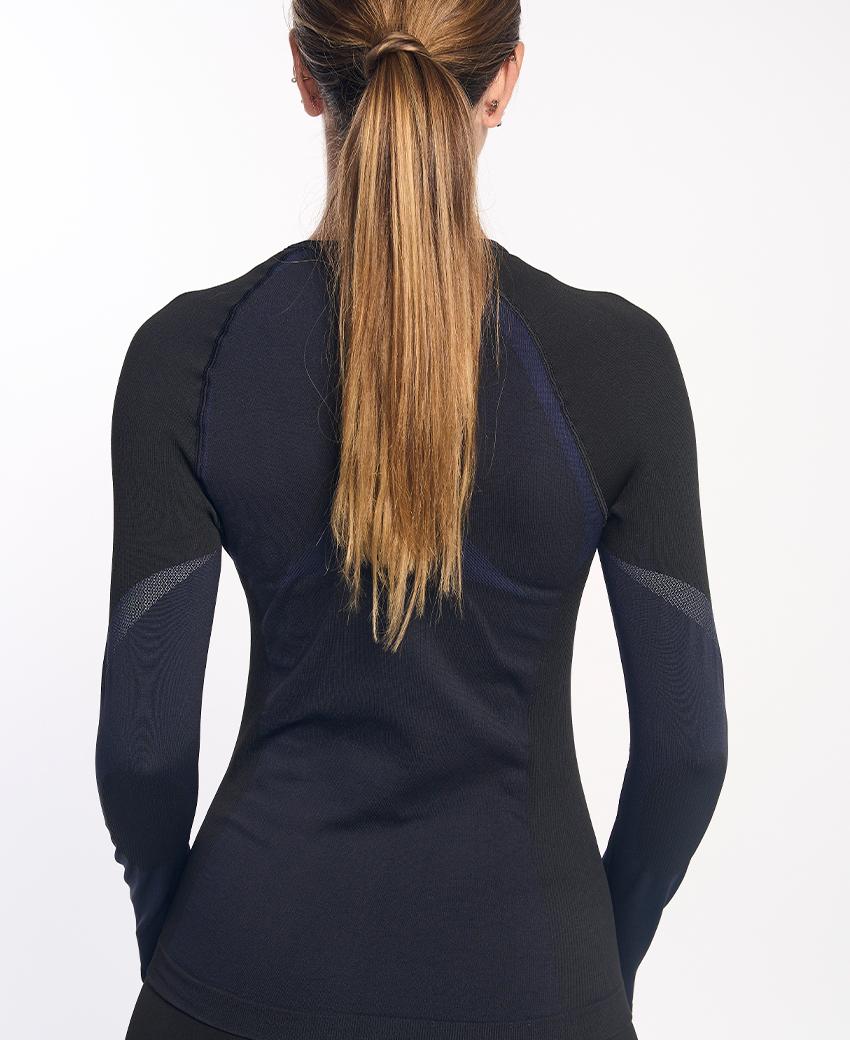 Sport Hg NORTH Camiseta De Manga Larga De Doble Capa Negra Y Marino