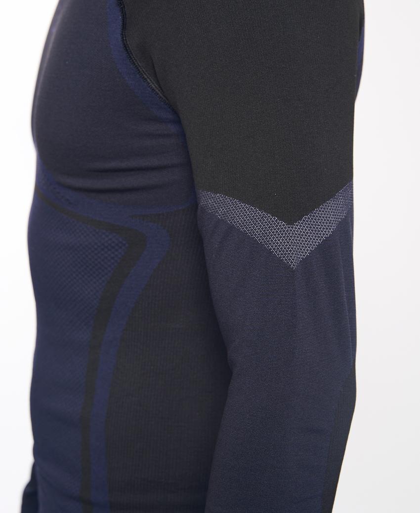 Sport Hg NORTH Camiseta De Manga Larga De Doble Capa Negra Y Marino