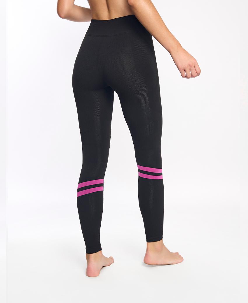 Sport Hg PENTRO UNISEX Malla Larga Técnica Con Fibra De Carbono Negro Y Fucsia