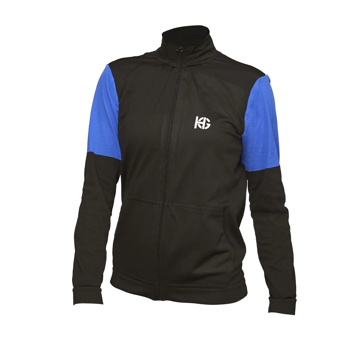 sport hg SINGLE Chaqueta femenina técnica negra y azul