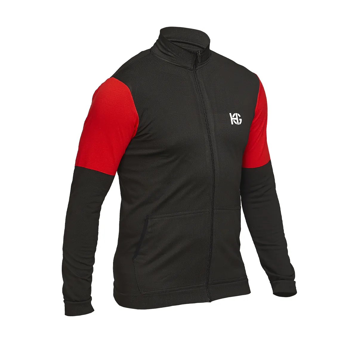 sport hg SINGLE Chaqueta masculina técnica negra y rojo
