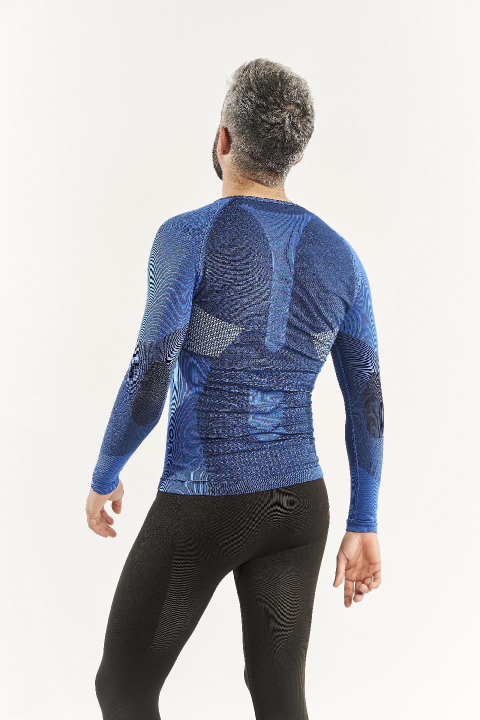 Sport Hg SOMMA Camiseta Masculina De Manga Larga Con Fibra De Carbono Azul