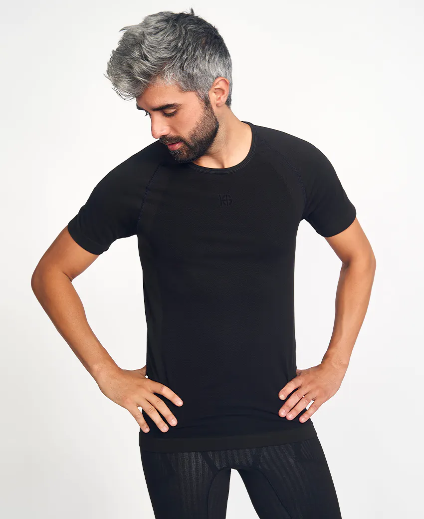 sport hg BASIS Camiseta de manga corta negro