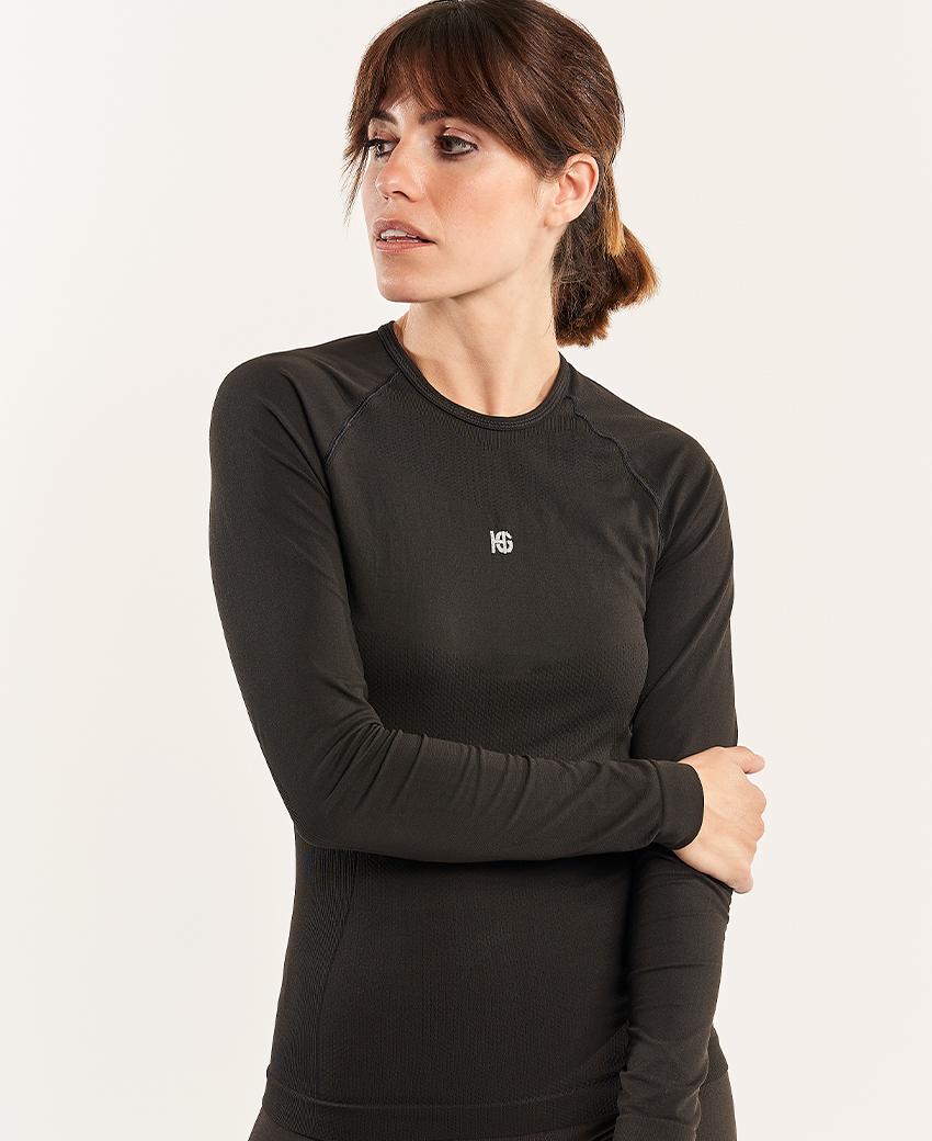 Sport Hg BASIS Camiseta De Manga Larga Negro