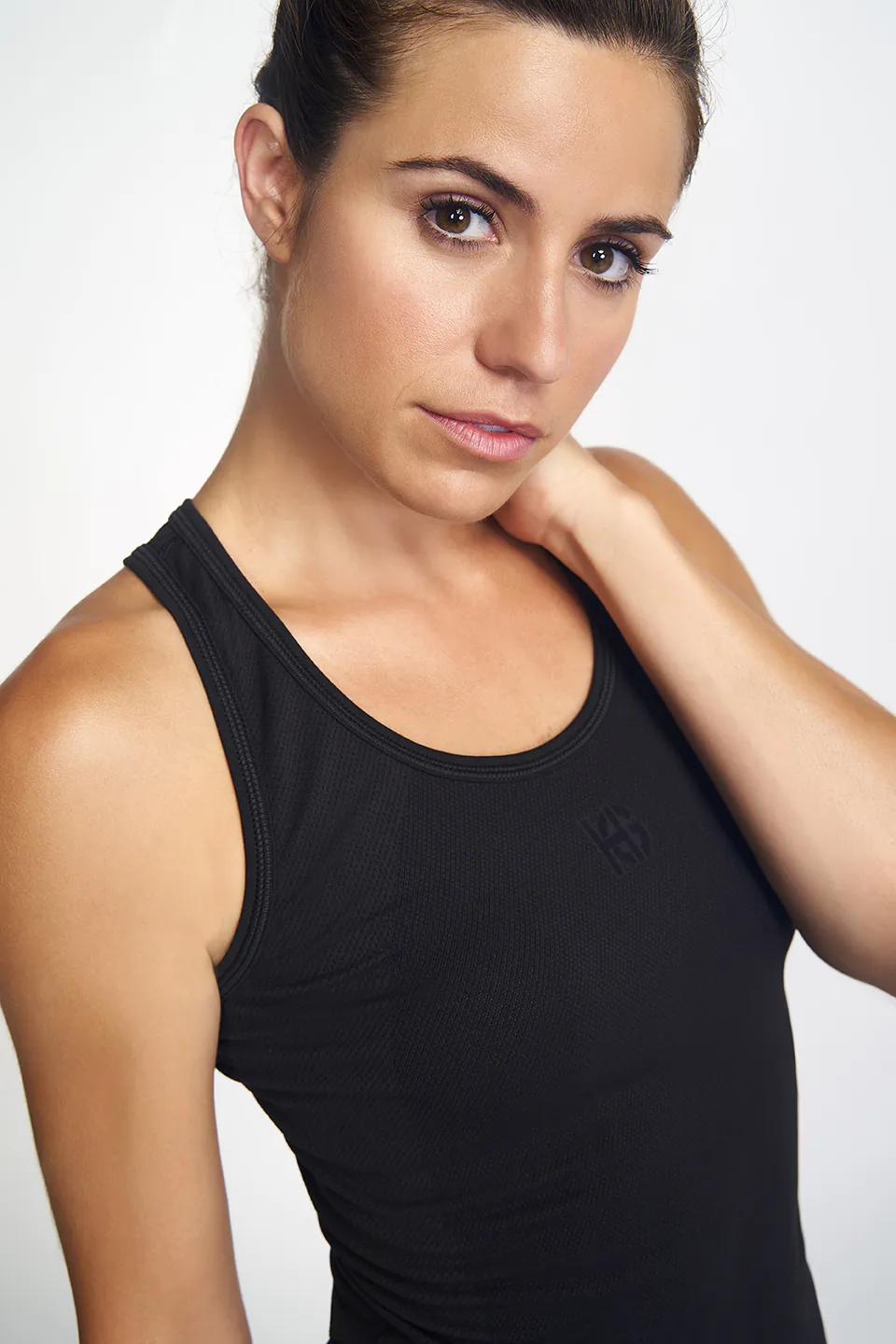 sport hg BASIS Camiseta sin mangas negro