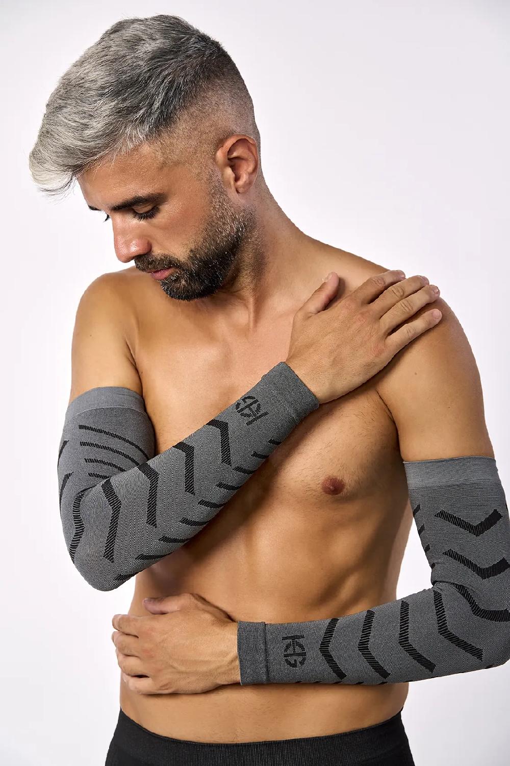 sport hg BONE Manguitos técnicos grises unisex