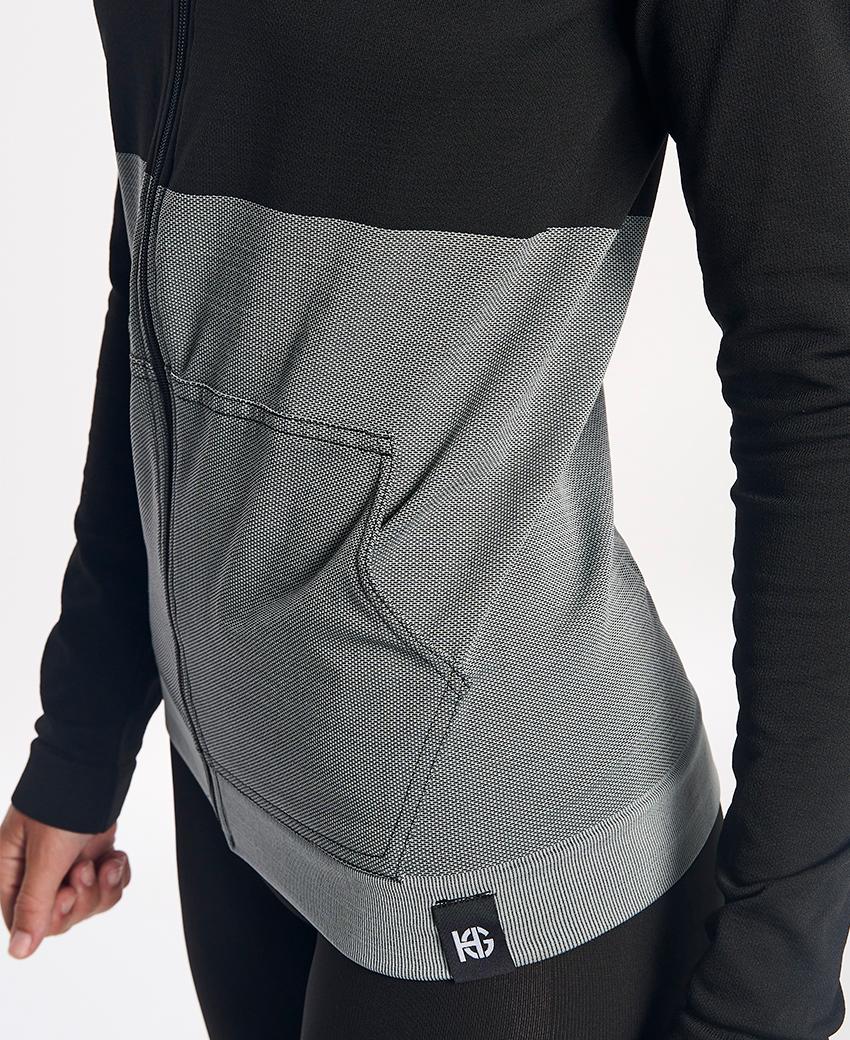 Sport Hg KOMI Chaqueta Técnica Negra Y Gris