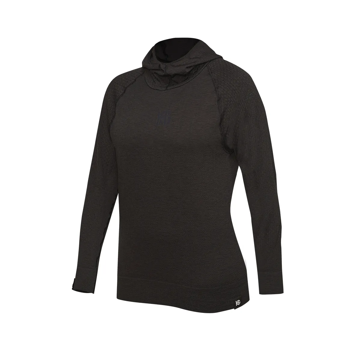 sport hg TITAN Sudadera técnica con capucha femenina negro asfalto