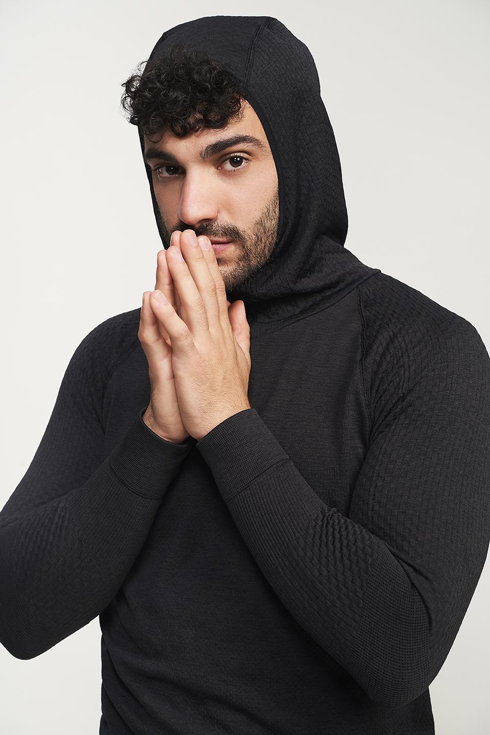 Sport Hg TITAN Sudadera Técnica Con Capucha Masculina Negro Asfalto