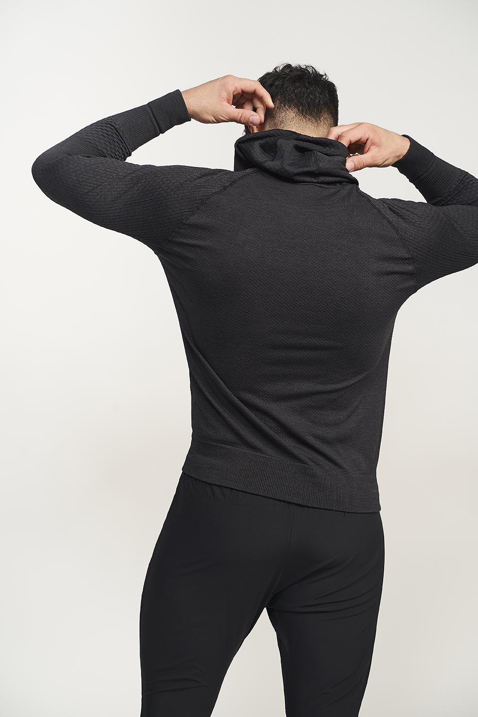 Sport Hg TITAN Sudadera Técnica Con Capucha Masculina Negro Asfalto