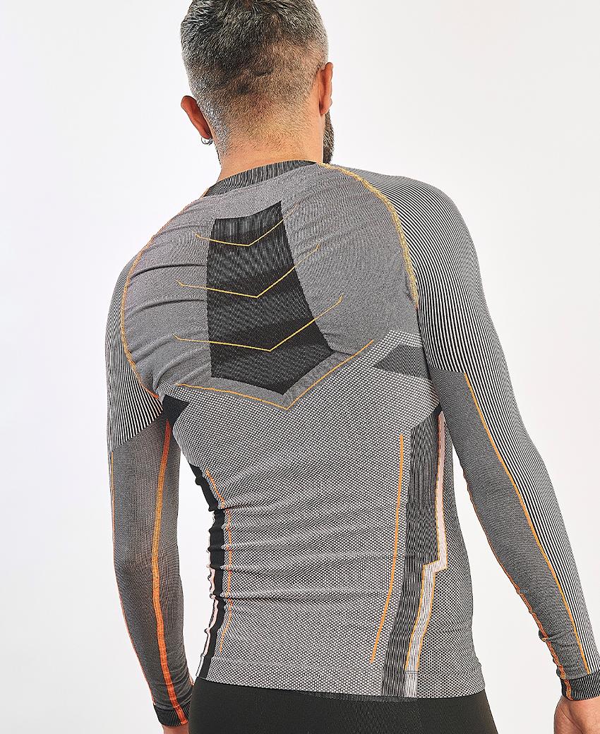 Sport Hg VERGES Camiseta De Manga Larga Con Fibra De Carbono Naranja Fluor