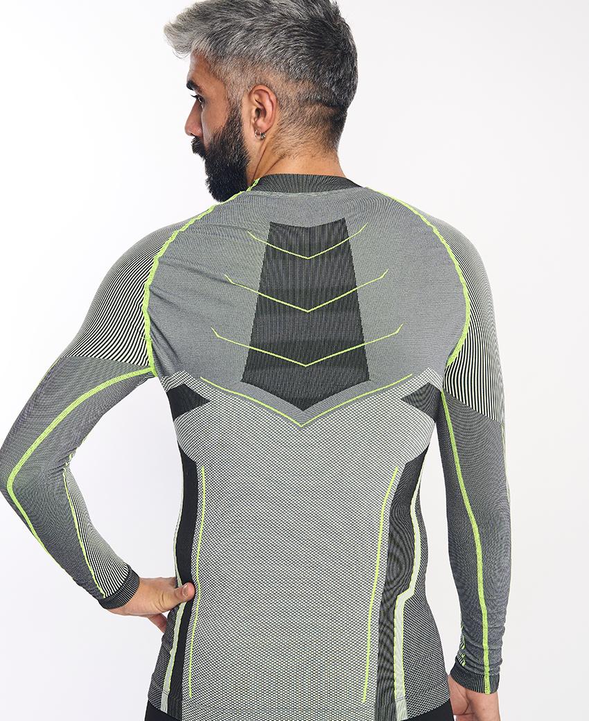 Sport Hg VERGES Camiseta De Manga Larga Con Fibra De Carbono Amarillo Fluor