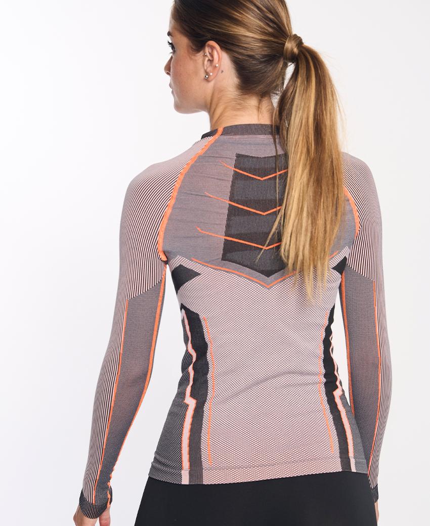 Sport Hg VERGES Camiseta De Manga Larga Con Fibra De Carbono Naranja Fluor