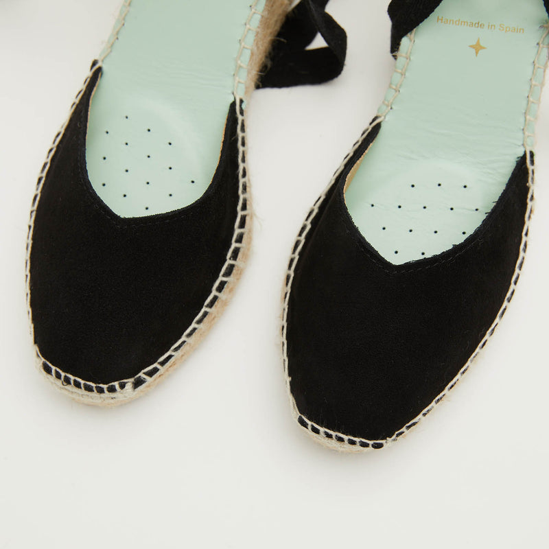 Star Love Alpargata Cuña Mujer COLUMBA NEGRO Cintas