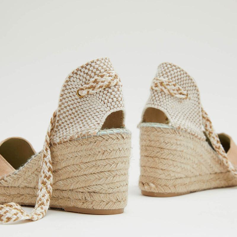 Star Love Alpargata Cuña Mujer COLUMBA124 ARENA Cintas