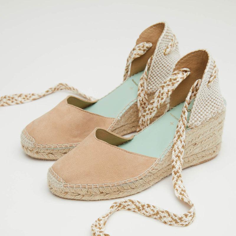 Star Love Alpargata Cuña Mujer COLUMBA124 ARENA Cintas