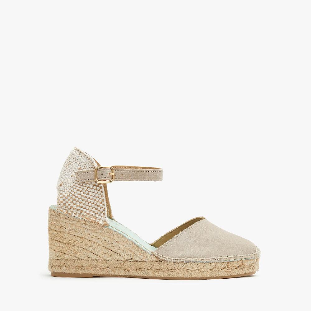 star love alpargata mujer cuña ATRIA PIEDRA Hebilla