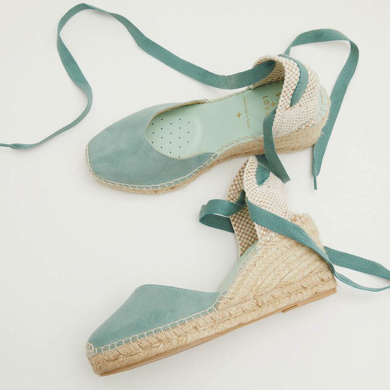 Star Love Alpargata Mujer Cuña COLUMBA MALIBU Cintas