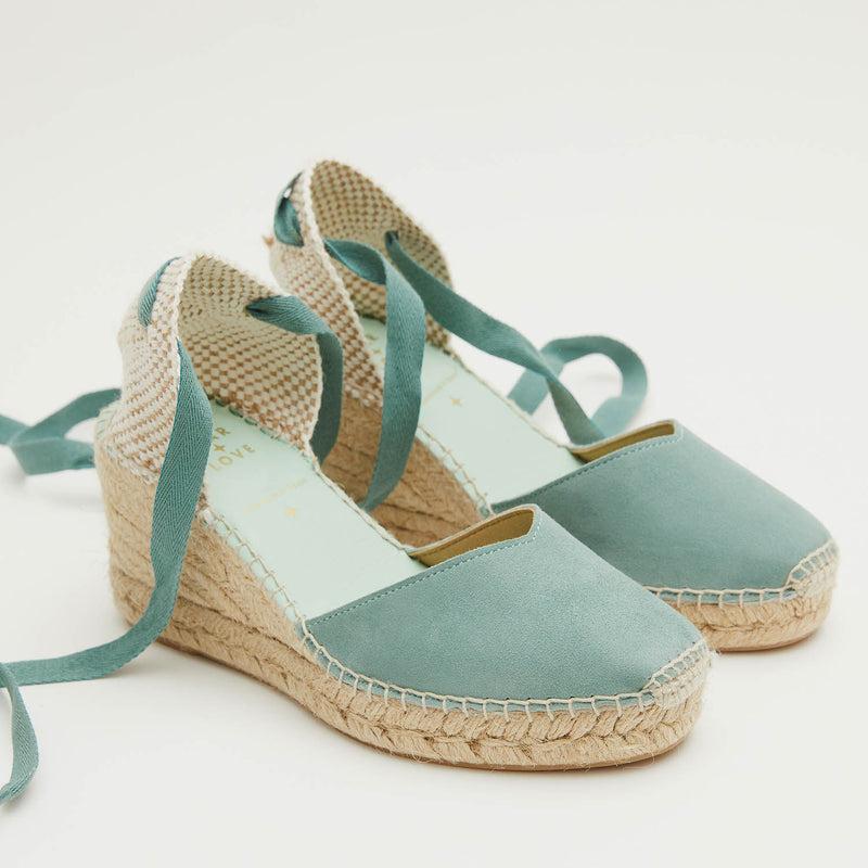 Star Love Alpargata Mujer Cuña COLUMBA MALIBU Cintas