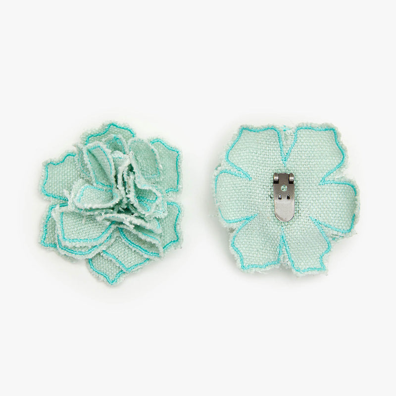 Star Love Accesorio Flor Lino Verde Suave