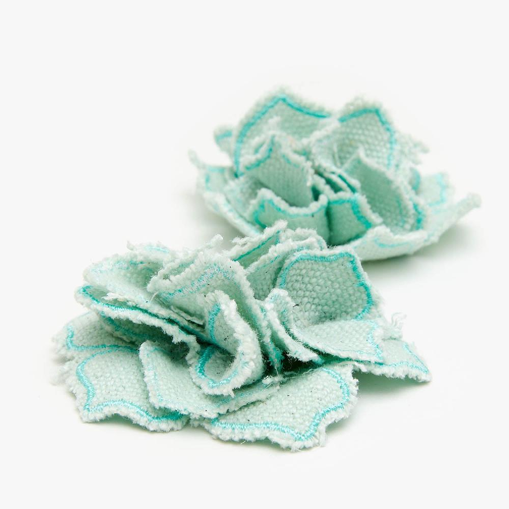 star love Accesorio flor lino Verde suave