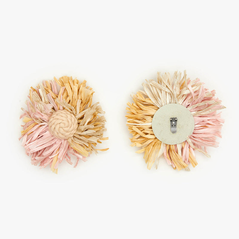 Star Love Accesorio Flor Rafia Nude