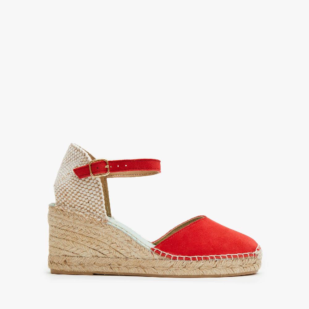 star love alpargata cuña mujer ATRIA ROJO Hebilla