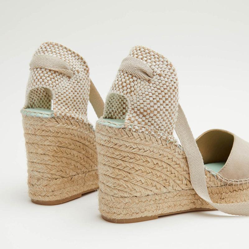 Star Love Alpargata Mujer Cuña BETA PIEDRA Cinta