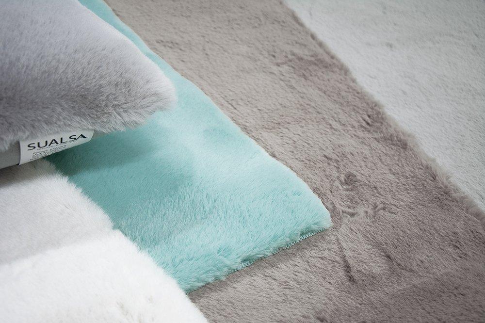 Sualsa Alfombra Acrílica Base De Goma Tacto Muy Suave. LISO