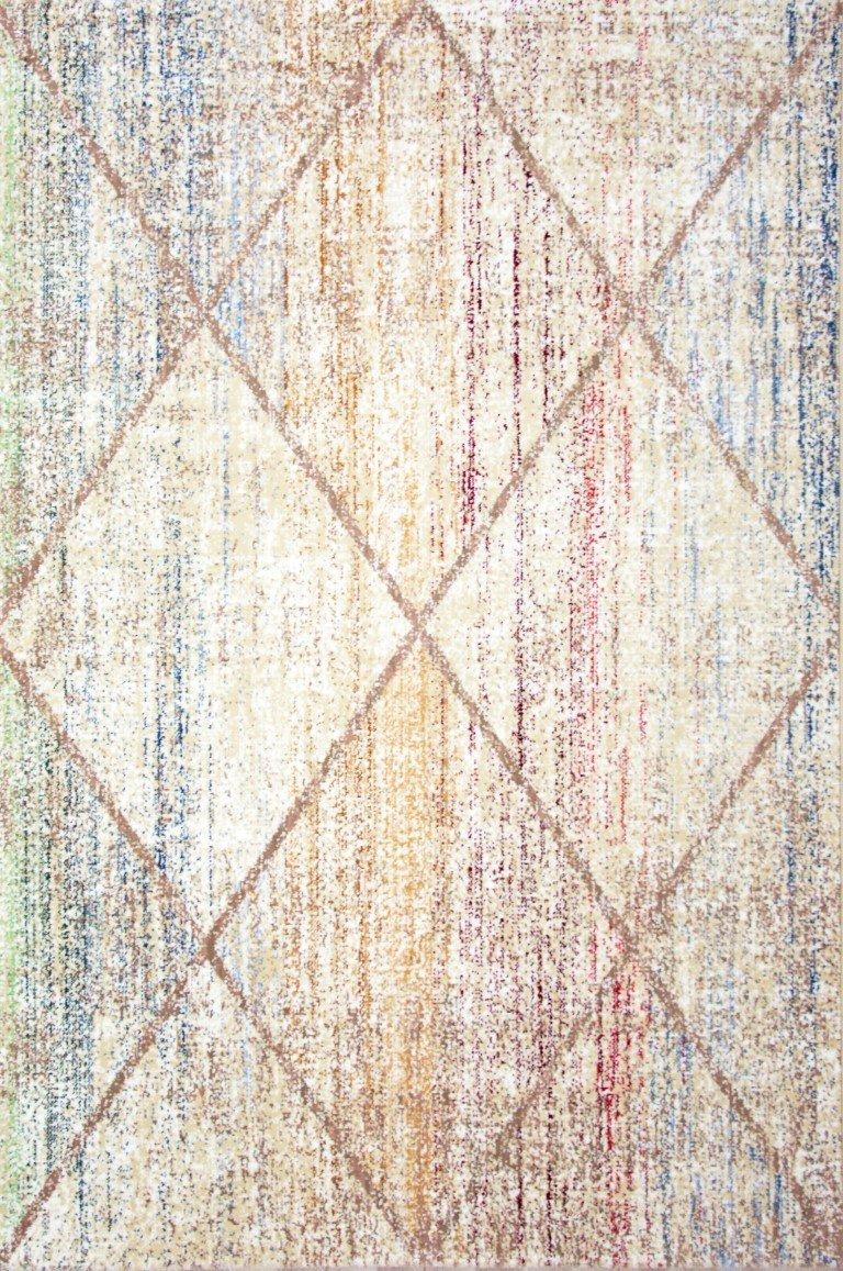 sualsa Alfombra acrílica diseño geométrico moderna tacto suave. 258